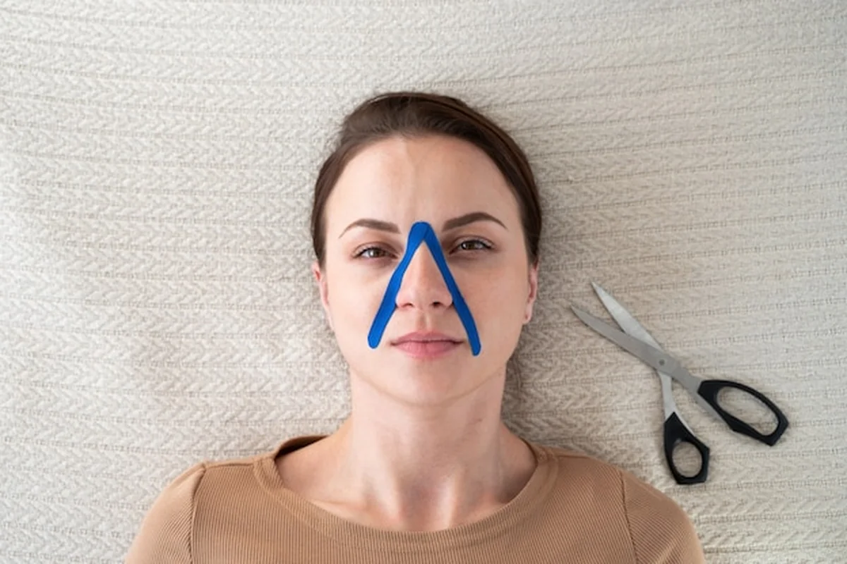 Specjalny zabieg tapingu twarzy i ciała w długoterminowej strategii przeciwko powstawaniu wągrów na nosie. Dbałość o skórę